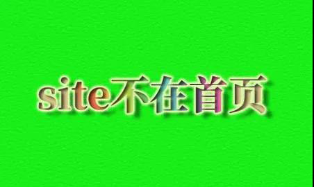 site首页不在第一的原因分析